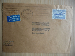 (8) FINLAND COVER 1961 SENT TO DUITSLAND . - Briefe U. Dokumente