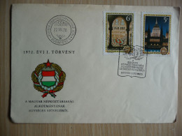 (8) HONGARIJE * MAGYAR POSTA FDC 1972  EVI I TÖRVÉNY. - Briefe U. Dokumente