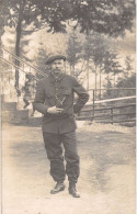 Photographie - Militaria - Homme Moustachu En Uniforme - Carte Postale Animée - Fotografie