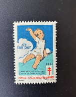 France 1931 Antituberculeux Tuberculose Tuberculosis Tuberkulose De L'air Pur Deux Sous Pour La Santé - Tuberkulose-Serien
