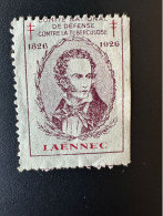 France 1926 Antituberculeux Tuberculose Tuberculosis Tuberkulose Laënnec 1826 Dentelé 3 Côtés - Antitubercolosi