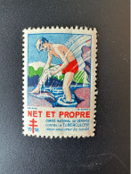 France 1938 Antituberculeux Tuberculose Tuberculosis Tuberkulose Net Et Propre Deux Sous Pour La Santé - Ziekte
