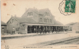 France - Estrée Saint Denis - La Gare Vue Intérieure - Coll. E. Haqui - Oblitéré Ambulant - Carte Postale Ancienne - Compiegne
