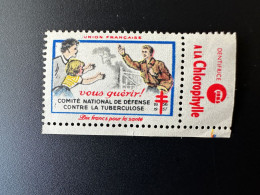 France 1956 / 1957 Antituberculeux Tuberculose Tuberculosis Tuberkulose Vous Guérir Dix Francs Pour La Santé - Tegen Tuberculose