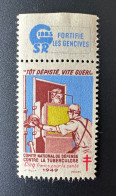 France 1949 Antituberculeux Tuberculose Tuberculosis Tuberkulose Tôt Dépisté, Vite Guéri Cinq Francs Pour La Santé Gibbs - Antitubercolosi