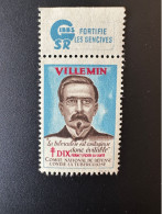 France 1951 Antituberculeux Tuberculose Tuberculosis Tuberkulose Villemin Contagieuse Donc évitable Dix Francs Gibbs - Antitubercolosi