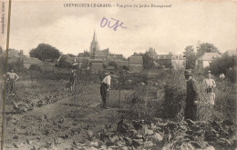 France - Crèvecoeur Le Grand - Vue Prise Du Jardin Dizengremel - Animé - Delbray Bollez -  Carte Postale Ancienne - Crevecoeur Le Grand