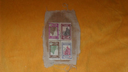 FRAGMENT ANCIEN SUR TISSUS DATE ?../ CACHETS DEPART ?...+ TIMBRES X4 AFRIQUE OCCIDENTALE FRANCAISE POSTES NIGER - Other & Unclassified