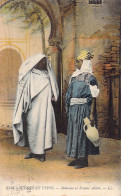 ALGERIE - Scènes Et Types - Bédouine Et Femme Arabe - Carte Postale Ancienne - Szenen