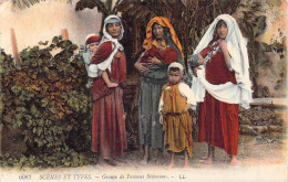 ALGERIE - Scènes Et Types - Groupe De Femmes Bédouines  - Carte Postale Ancienne - Scene & Tipi