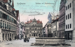 KAUFBEUREN - RATHAUS MIT NEPTUNBRUNNEN - CARTOLINA FP SPEDITA ANNI 10 - Kaufbeuren