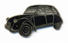 Pin's Automobile - Citroën / Modèle 2CV (1949-90) - Version Carrosserie Noire. Non Est. EGF. T875-09 - Citroën