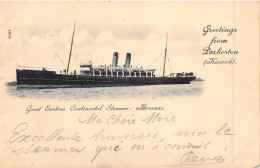 TRANSPORTS - Paquebots - Great Eastern Continental Steamer : Brussers - Carte Postale Ancienne - Paquebote