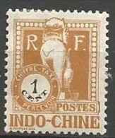 INDOCHINE TAXE N° 33 NEUF*  CHARNIERE  / MH - Segnatasse