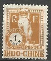 INDOCHINE TAXE N° 33 NEUF*  CHARNIERE  / MH - Postage Due