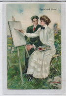 KÜNSTLER / Artist - CLARENCE F. UNDERWOOD, "Kunst Und Liebe" - Underwood, Clarence F.