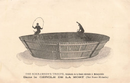 Fantaisies - Dans Le Cercle De La Mort - Sur Pneus Michelin -  Carte Postale Ancienne - Cirque