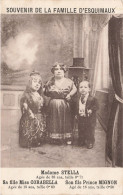 Fantaisies - Souvenir De La Famille D'esquimaux - Madame Stella - Sa Fille Corabelle - Son Fil -  Carte Postale Ancienne - Zirkus