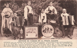 Fantaisies - Souvenir Du Passage De La Troupe Fallone - Cobier Imp. Macon - Orchestre -  Carte Postale Ancienne - Circo