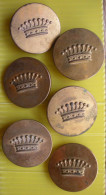 Noblesse 12 Boutons De Livrée Dorés Avec Couronne Comtale Old Buttons (6GM-6PM) édit AM & Cie C & Cie Paris - Buttons