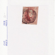 6003) Belgium 1851 Watermark Without Frame - 1851-1857 Médaillons (6/8)