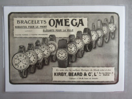 OMEGA Publicité De 1917 Bracelets Montres Watches - Objetos