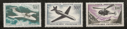 France 1957-1959 N°Y.T. : AV 35 à 37 * - 1927-1959 Neufs