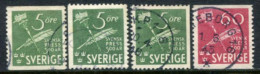 SWEDEN 1945 Tercentenary Of Daily Press Set Of 4 Used  Michel 312-13 - Gebruikt