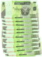 Congo (Democratic Rep) 10x 1000 Francs 2013 UNC - République Démocratique Du Congo & Zaïre