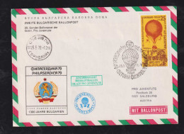 Bulgaria 1979 Balloon Flight Cover - Cartas & Documentos