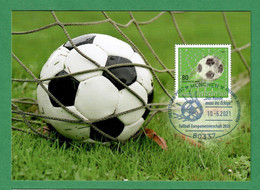 BRD 2021 Mi.Nr. 3611 , Fußball-Europameisterschaft - Maximum Card - Erstausgabetag München 10.-6.2021 - 2001-…