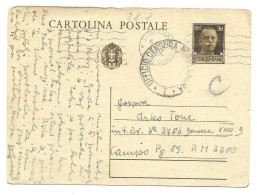 ITALY WWII 1942 Stationary Sent From LUBIANA To  Concenetration Camp GONARS (No 2228) - Lubiana
