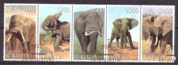 Buriatia - Siberia Local Post Vignette Animals Nature Elephant Used - Sibirien Und Fernost