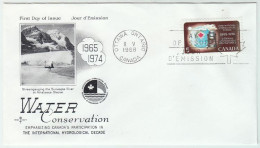 CAS30507 Canada 1968 Water Conservation / The International Hydrological Decade / FDC - 1961-1970