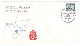 CAS30512 Canada 1973 The Royal Visit / Illustrated FDC - 1961-1970