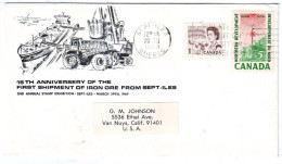 CAS30513 Canada 1968 The 15th Annive Of Shipping Iron / Illustrated FDC - 1961-1970