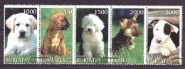 Buriatia - Siberia Local Post Vignette Animals Nature Dogs Used - Sibirien Und Fernost