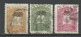 Turkey; 1905 Overprinted Stamps With Rays - Used Stamps