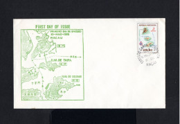 16182-MACAU-CHINA-FIRST DAY COVER MACAO.1956.SOBRE 1º Dia.ENVELOPPE Premier Jour.Brief.FDC. - Cartas & Documentos