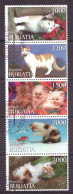 Buriatia - Siberia Local Post Vignette Nature Animals Cats Used - Sibirien Und Fernost