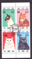 Batum Local Post Vignette Nature Animals Cats Used - Georgië