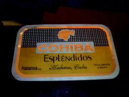 Cuba Cigares Tabac  étiquette De Cigares Cubains Habanos Marque Cohiba Esplèndidos - Labels