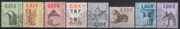 SLOVAKIA 597-604,used,falc Hinged - Usados