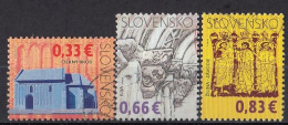 SLOVAKIA 605-607,used,falc Hinged - Oblitérés