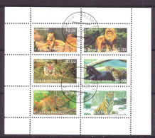 Karakalpakia Local Post Vignette Nature Animals Lions Used - Sibirien Und Fernost