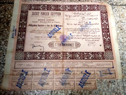 EGYPT 1880 - CREDIT FONCIER EGYPTIEN OBLIGATION FONCIER á Lots De 250 Francs - Afrique