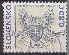 SLOVAKIA 614,used,falc Hinged - Usados