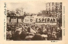 Thèmes Div.-ref-PP812- Esperanto -paris IPE FEP- 12 Rue Navarin Paris 9eme -groupe Esperantiste Parisien - - Esperanto