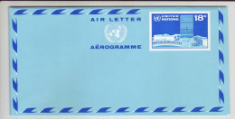 UNO-New York    Aerogramme  18c Mint - Airmail