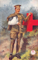 FANTAISIE - Homme - Uniforme - Croix Rouge - Carte Postale Ancienne - Men